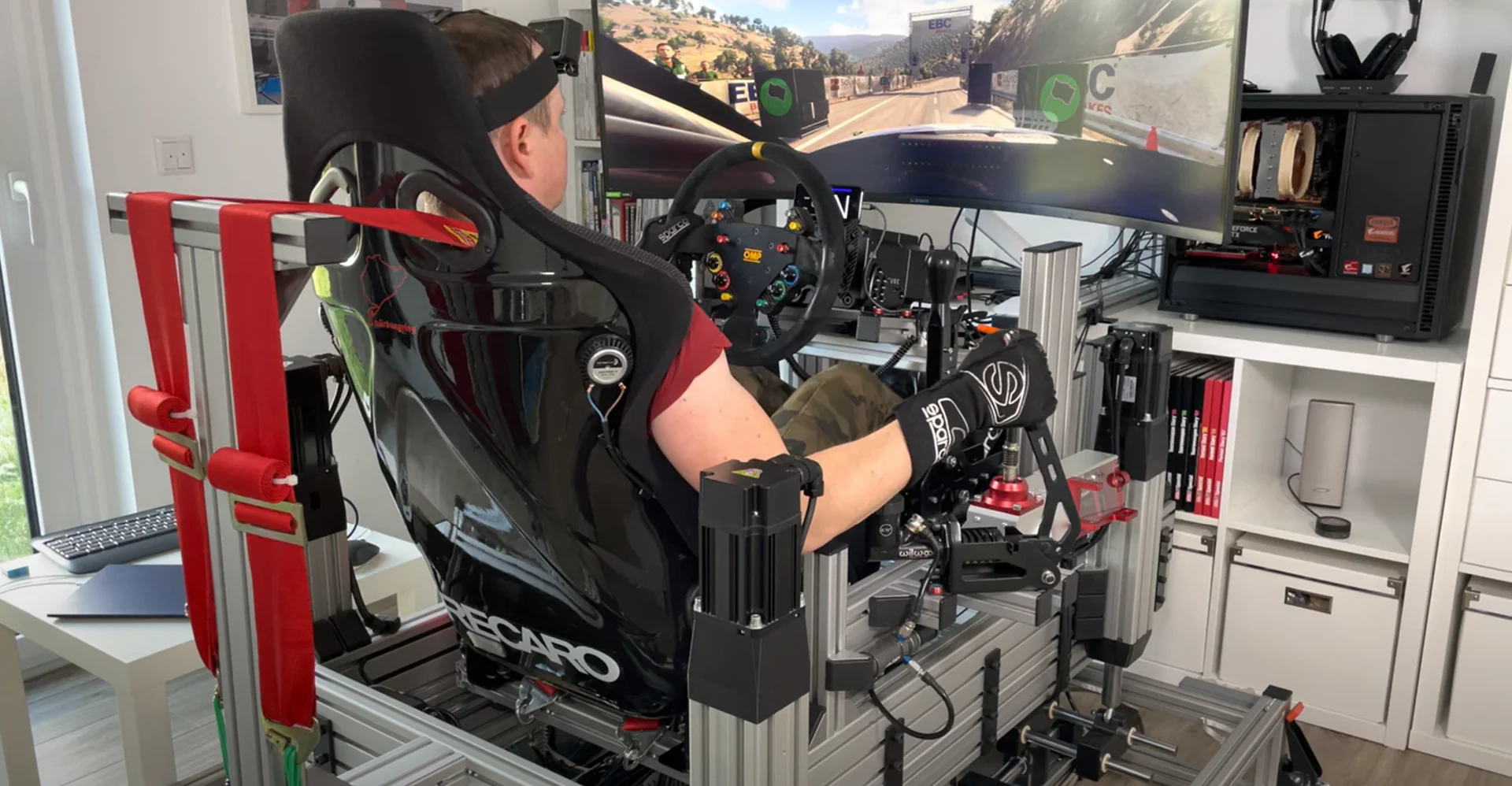 Cockpit of a race car
